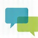 Speech bubbles icon representing follow-up and support